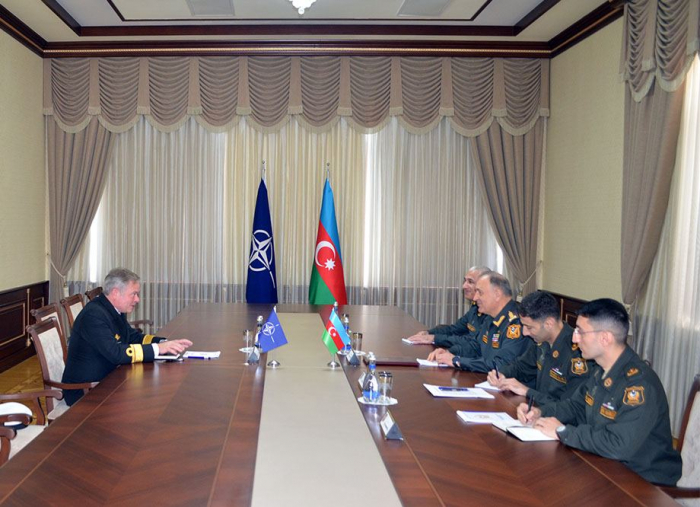   Chief of Azerbaijani General Staff meets with NATO Rear Admiral   