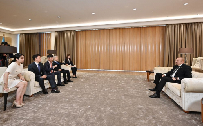  Entretien du président Aliyev avec le secrétaire général de la Conférence internationale des partis politiques asiatiques 