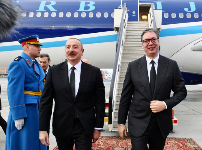  Ilham Aliyev entame une visite officielle en Serbie - PHOTOS
