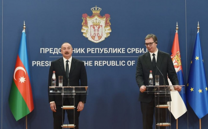     Präsident:   "Serbien und Aserbaidschan verteidigen und unterstützen sich immer gegenseitig auf internationalen Arenen"  
