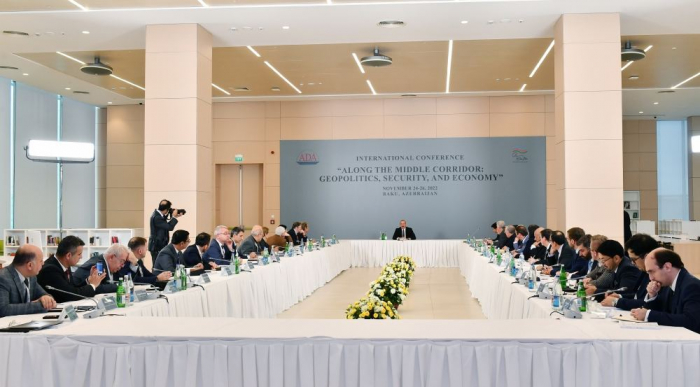  President Ilham Aliyev attends international conference in Baku 