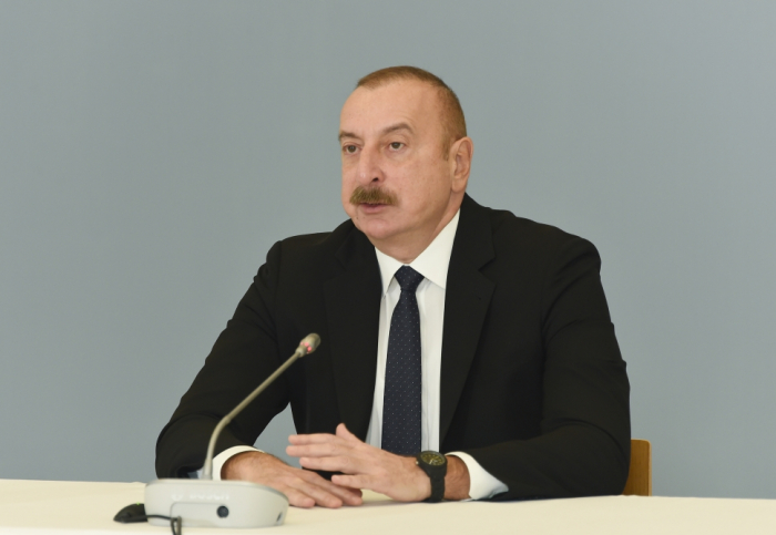 Prezident: "Heç bir xarici aktorun iradəsini bizə diktə etməsinə imkan verməyəcəyik" Prezident: "Heç bir xarici aktorun iradəsini bizə diktə etməsinə imkan verməyəcəyik"