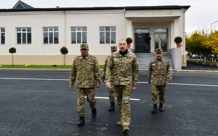    İlham Əliyev Füzulidə yeni hərbi hissədə - FOTOLAR+ YENİLƏNİB   