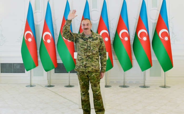 “Öldü var, döndü yoxdur” şüarı ilə döyüşlərə gedirdilər - İlham Əliyev “Öldü var, döndü yoxdur” şüarı ilə döyüşlərə gedirdilər - İlham Əliyev