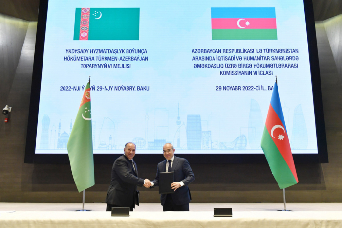  Se celebra la 6ª reunión de la Comisión Intergubernamental Conjunta entre Azerbaiyán y Turkmenistán 