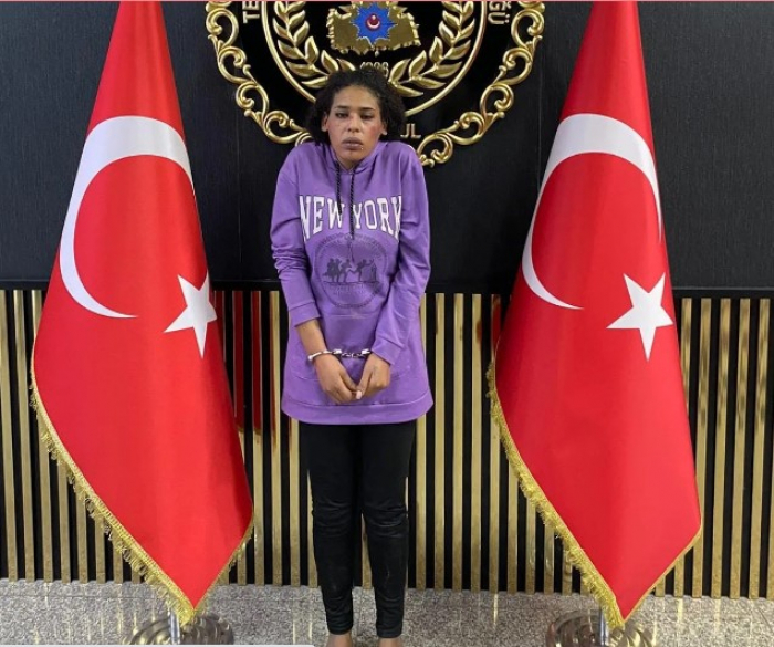    İstanbulda terror hadisəsini törədən qadın saxlanıldı -  FOTOLAR     
