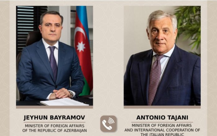    Ceyhun Bayramovla italiyalı həmkarı ilə danışıb    