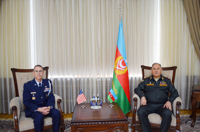   The Chief of the General Staff of the Azerbaijan Army met with the US military attaché  