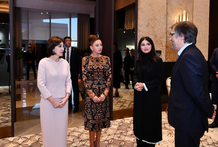 First Lady of Azerbaijan Mehriban Aliyeva viewed "Colors of Uzbekistan" exhibition in Samarkand