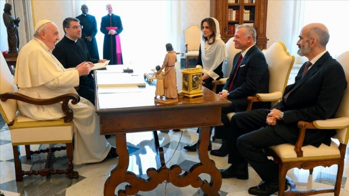 Le roi Abdallah II de Jordanie et le pape François discutent de l