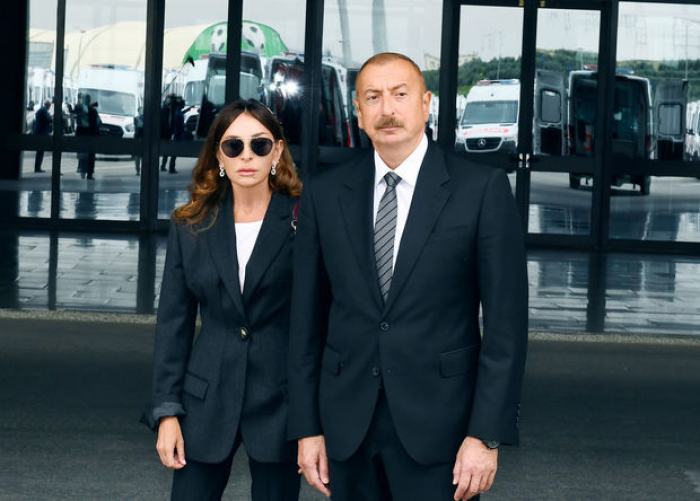  President Ilham Aliyev and First Lady Mehriban Aliyeva visit Shaki district 
