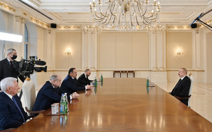  Präsident Ilham Aliyev empfing das Oberhaupt von Dagestan  - FOTOS  