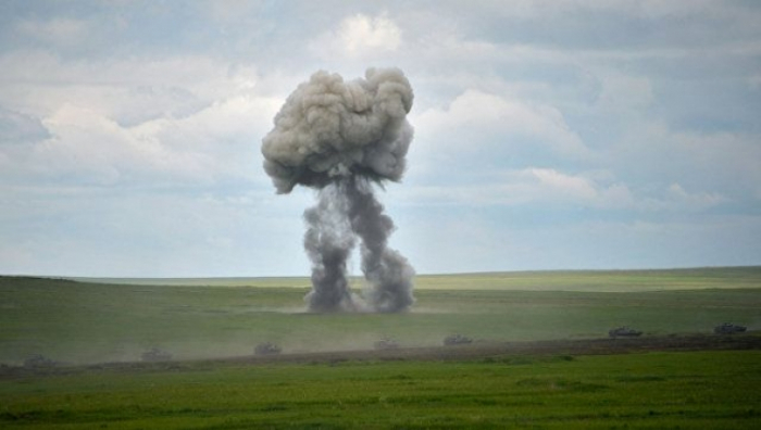 Journalists visit site of mine explosions in Azerbaijan