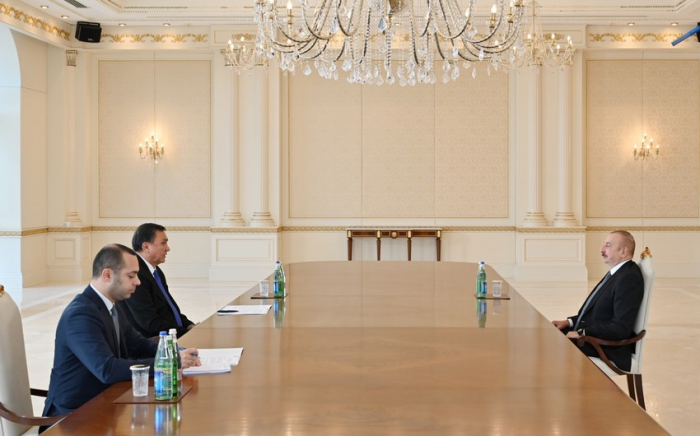   Presidente Ilham Aliyev recibe al secretario general de la Organización de los Estados Turcos  