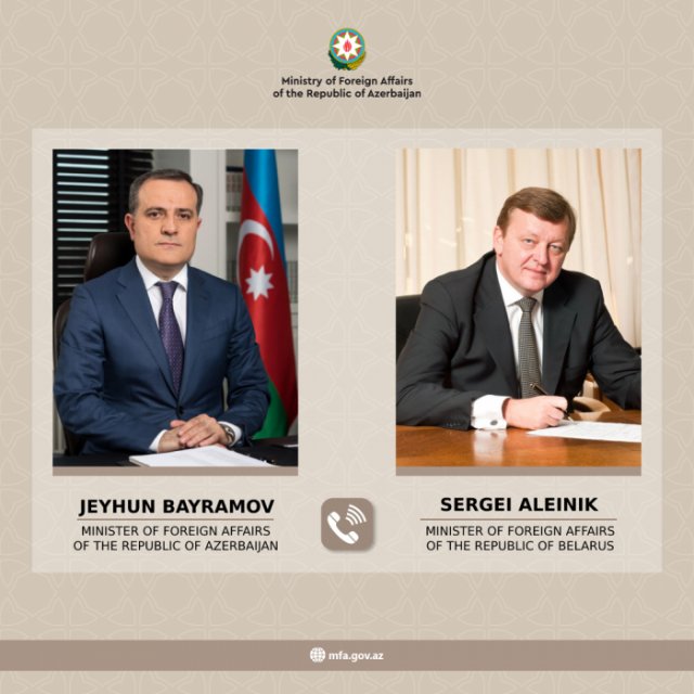 Azerbaijani, Belarusian FMs discuss bilateral ties in phone conversation