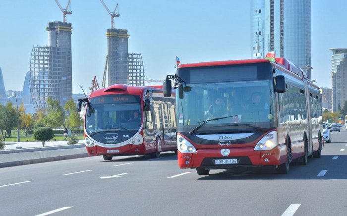    Bakıda iki marşrut xəttinin hərəkət sxemi müvəqqəti dəyişdiriləcək  
   