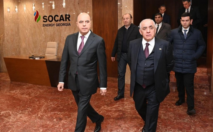   Ali Asadov besucht das Verwaltungsgebäude der Repräsentanz von SOCAR in Georgien  