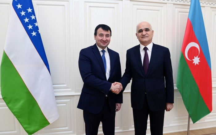   Schahin Mustafayev trifft den stellvertretenden Premierminister von Usbekistan  