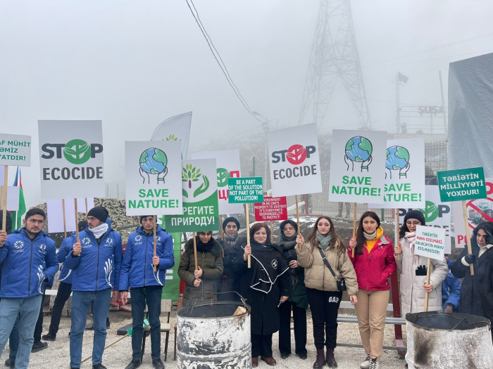   Peaceful protests of Azerbaijanis on Khankandi-Lachin road continue  