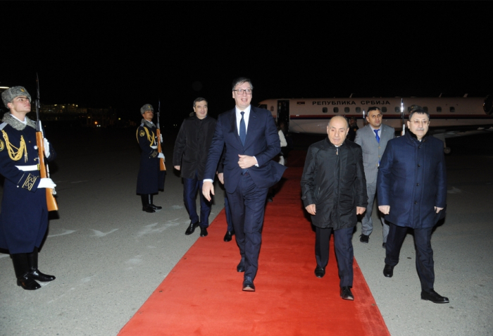   Serbian President Aleksandar Vucic arrives in Azerbaijan for working visit  