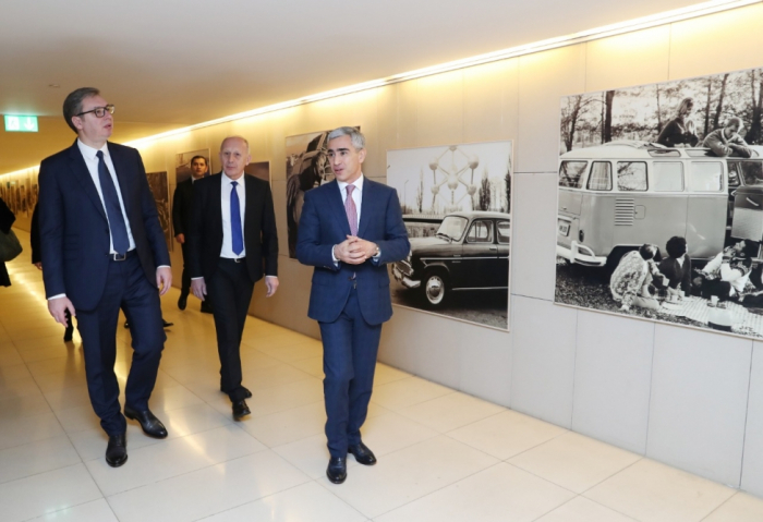 Serbian President Aleksandar Vucic visits Heydar Aliyev Center