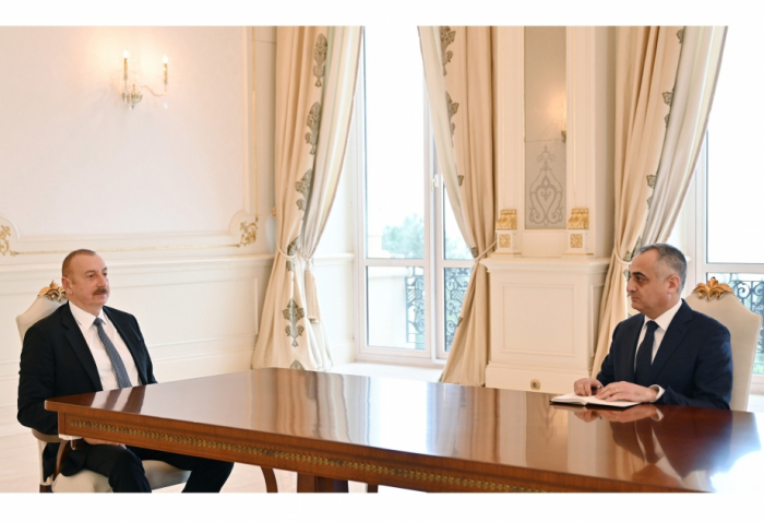  President Ilham Aliyev receives plenipotentiary representative of President of Azerbaijan in Nakhchivan 