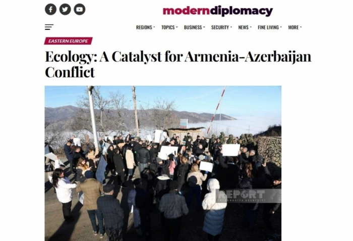   Modern Diplomacy: Ecology - a catalyst for Armenia-Azerbaijan conflict  