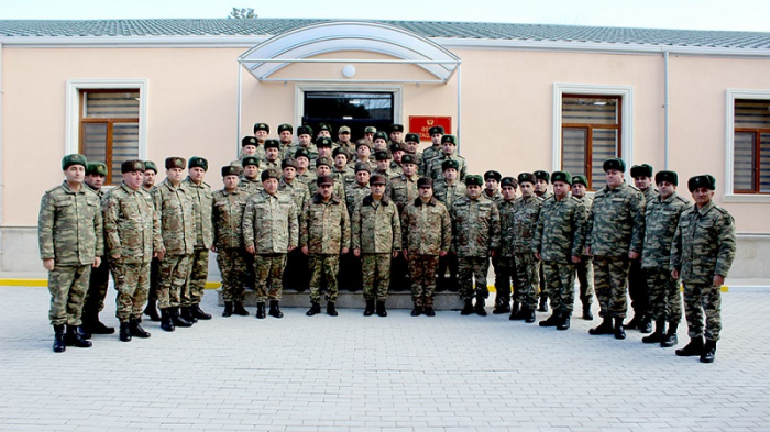 Azerbaijani defense minister visits logistic military unit