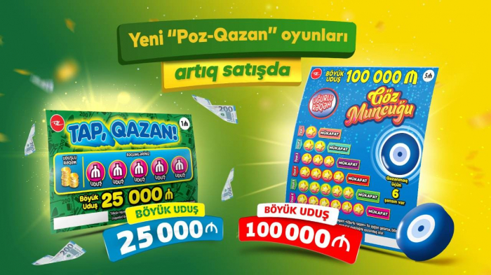    Yeni “Poz-Qazan” oyunları    - “Tap, Qazan” və “Göz muncuğu” satışa çıxarıldı