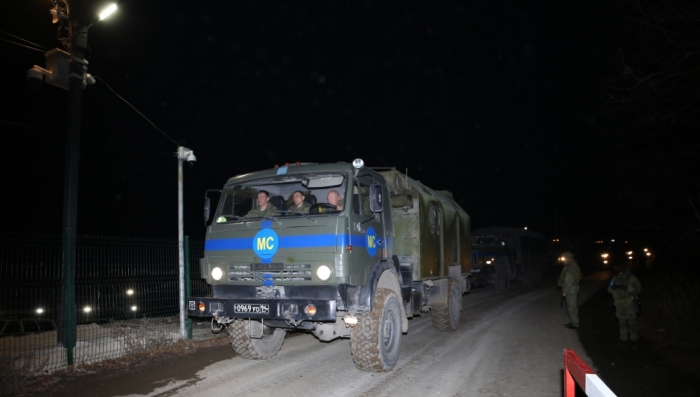 Sülhməramlıların daha 12 avtomobili Laçın-Xankəndi yolundan maneəsiz keçib
Sülhməramlıların daha 12 avtomobili Laçın-Xankəndi yolundan maneəsiz keçib