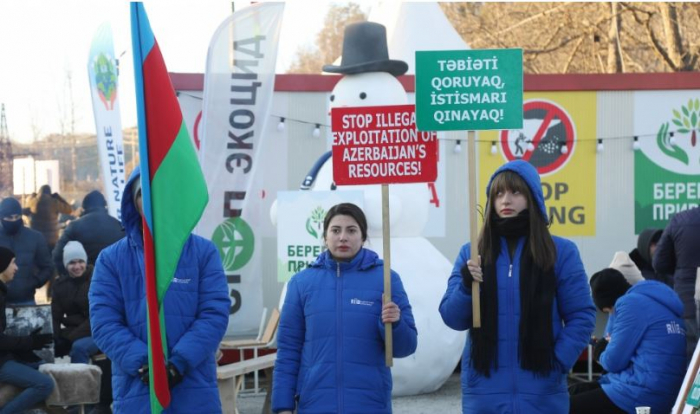  Protests against Armenian ecocide continue on Lachin-Khankendi road 