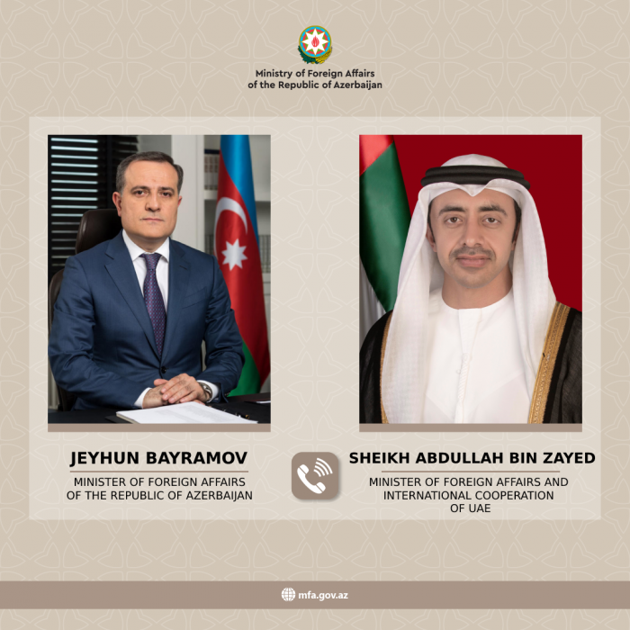 Azerbaijani FM discusses bilateral issues with FM of UAE