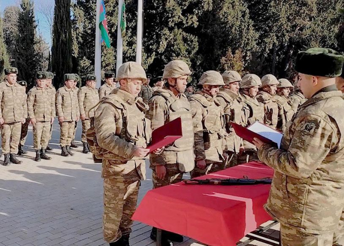 Azerbaijani army holds events on enrollment in active military service, transfer to reserve