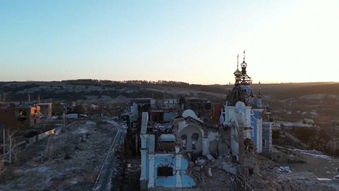  How constant shelling has destroyed a village in the Donetsk region -  NO COMMENT  