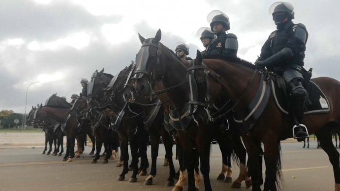   The clean-up begins in Brazil’s capital -   NO COMMENT    