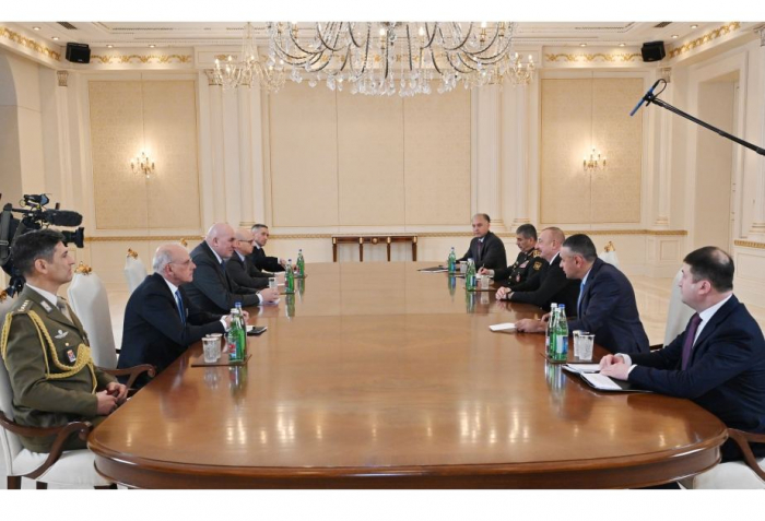  President Ilham Aliyev receives Italian defense minister 