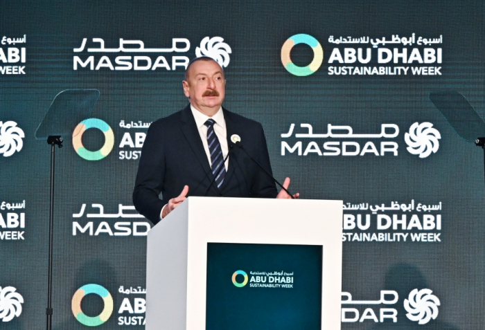   President: Our cooperation with MASDAR will transform Azerbaijan into a very important source of green energy exports  