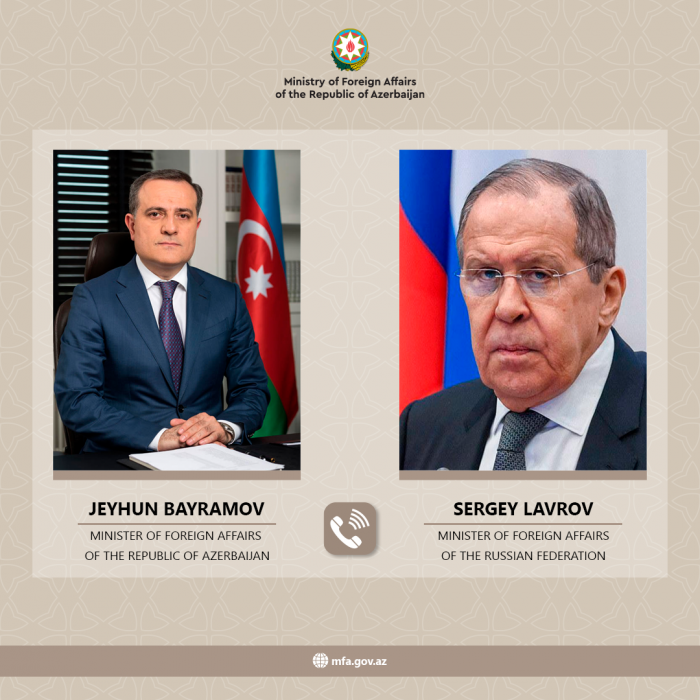   Es fanden Telefongespräche zwischen den Außenministern Aserbaidschans und Russlands statt  