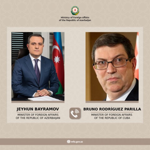 Azerbaijani FM holds phone talks with Cuban counterpart