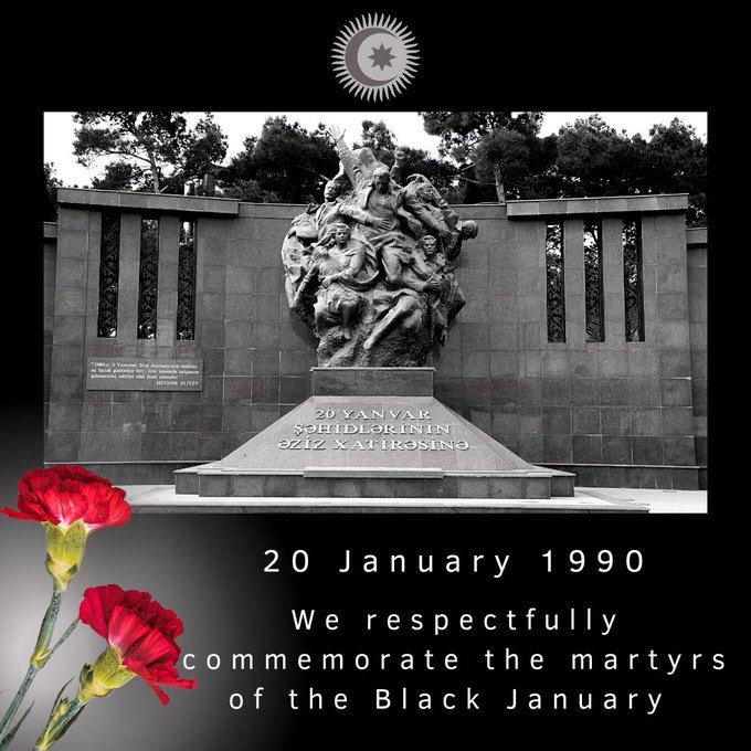   Organization of Turkic States makes post on 33rd anniversary of 20 January tragedy  