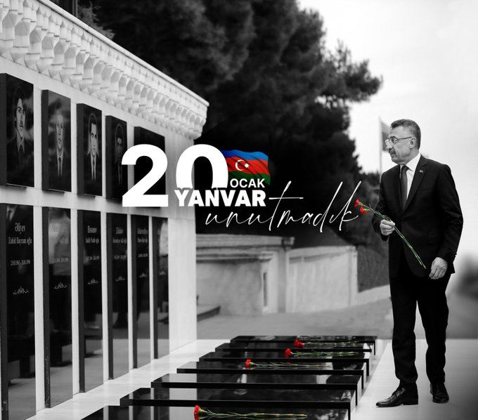  Turkish vice president shares post on anniversary of January 20 tragedy 