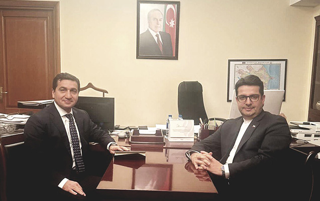   Hikmet Hajiyev traf sich mit dem iranischen Botschafter  