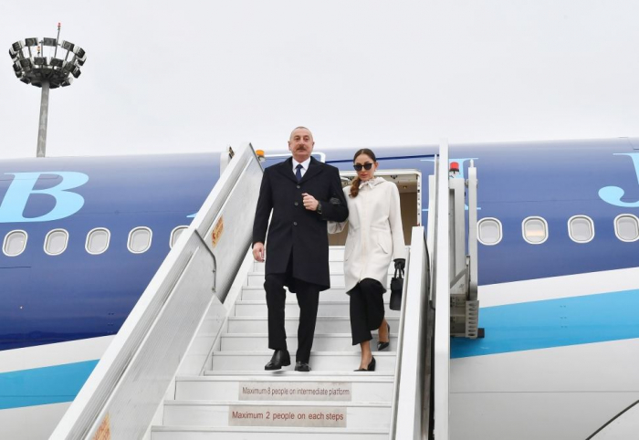 President Ilham Aliyev arrives in Hungary for official visit