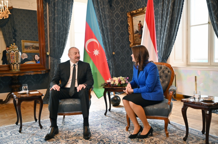   Azerbaijani, Hungarian Presidents hold one-on-one meeting   