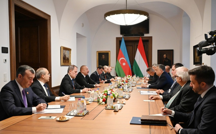   Präsident von Aserbaidschan hatte ein umfassendes Treffen mit dem Premierminister von Ungarn  