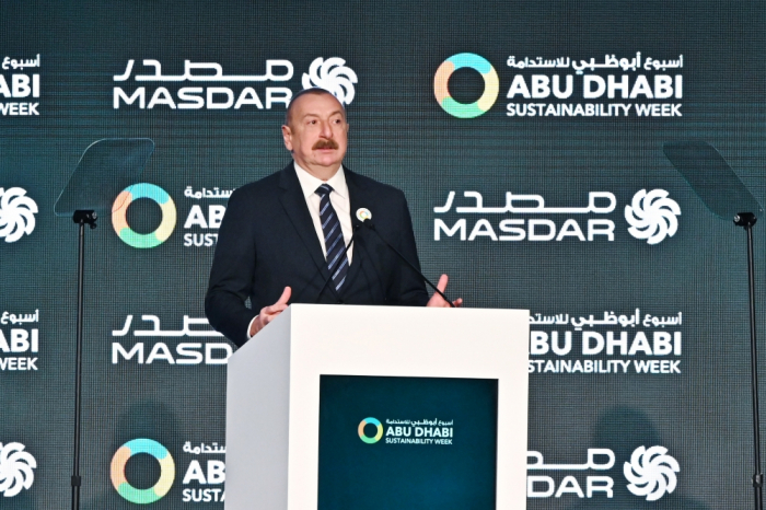  President Ilham Aliyev attends opening ceremony of Abu Dhabi Sustainability Week