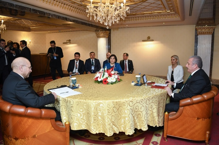  Azerbaijani, Turkish and Iranian parliament speakers meet in Antalya 