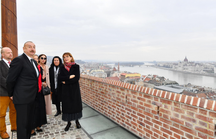 Mehriban Əliyeva Budapeştdən yeni fotolar paylaşdı