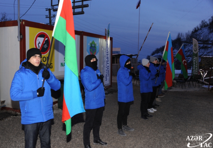   Lachin-Khankandi road: Peaceful protests of Azerbaijanis enter 35th day  