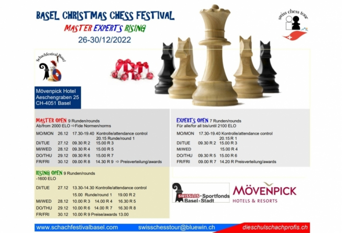 Azerbaijan`s Read Samadov wins Basel Christmas Chess Festival